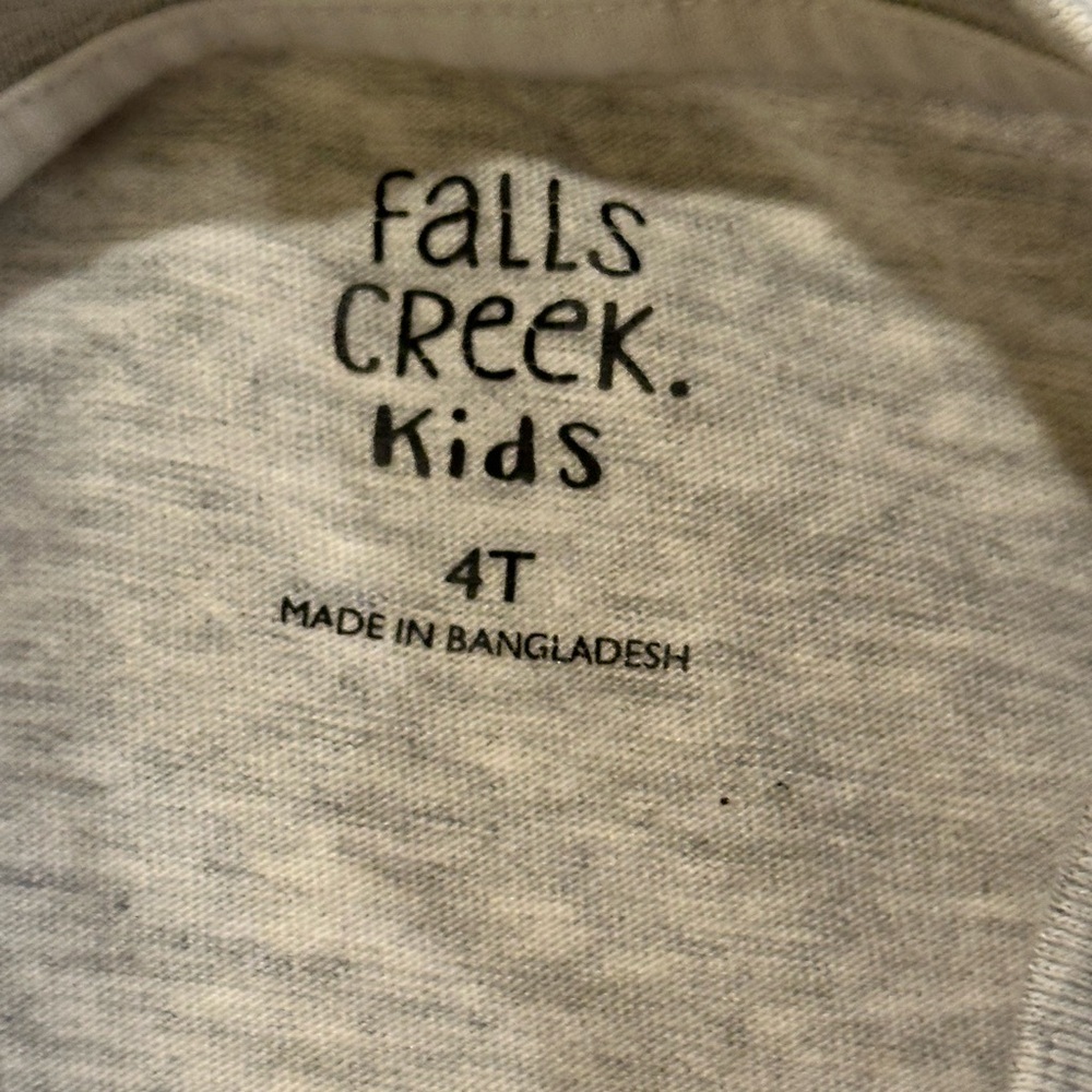 🌸 $3 if bundled - 4T Falls Creek Blue Kids Tee - Bro - Picture 3 of 4